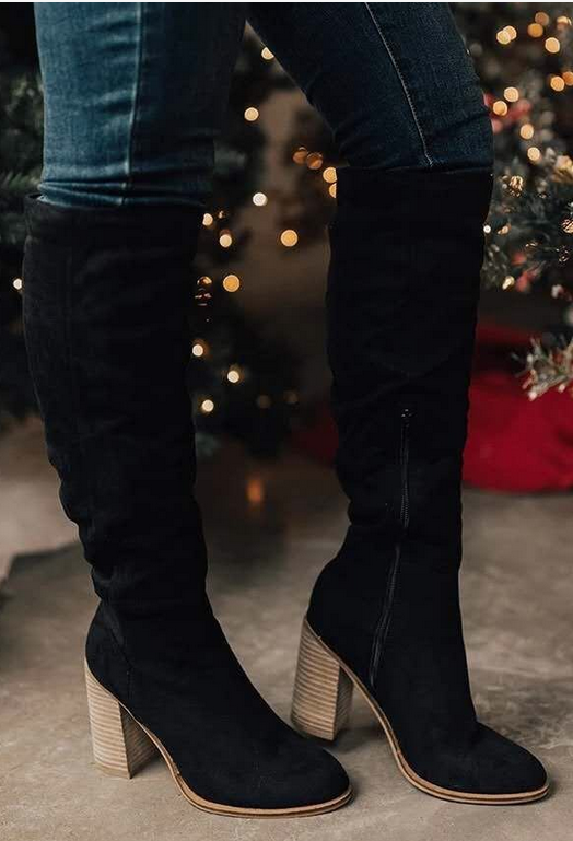 Eliana | Women's Boots – Knee-High Block Heel Boots