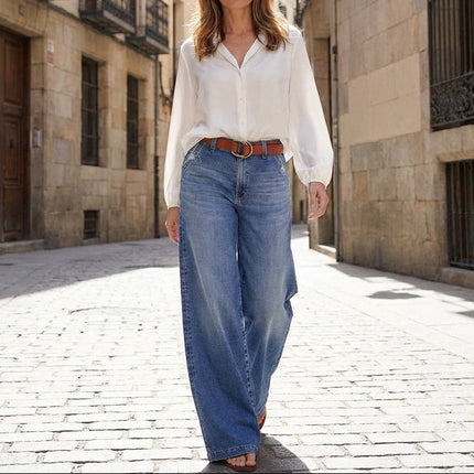 Isabeau | Women's Jeans – Relaxed Wide-Leg Fit