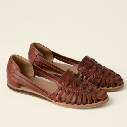 Isadora | Closed-Toe Woven Flat Sandals