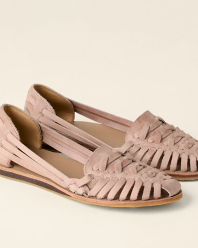 Isadora | Closed-Toe Woven Flat Sandals