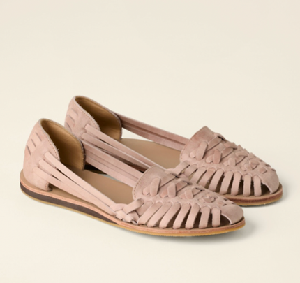 Isadora | Closed-Toe Woven Flat Sandals