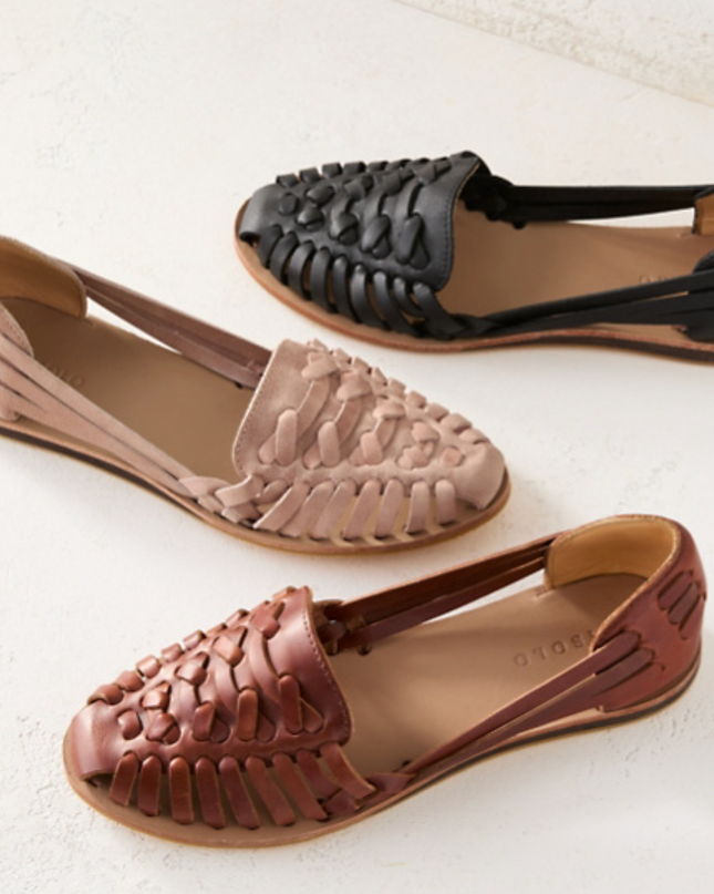 Isadora | Closed-Toe Woven Flat Sandals