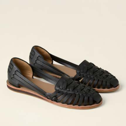 Isadora | Closed-Toe Woven Flat Sandals