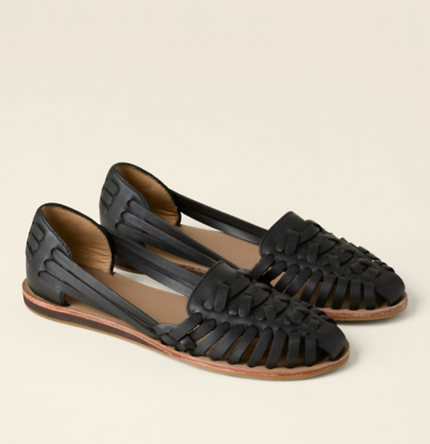 Isadora | Closed-Toe Woven Flat Sandals