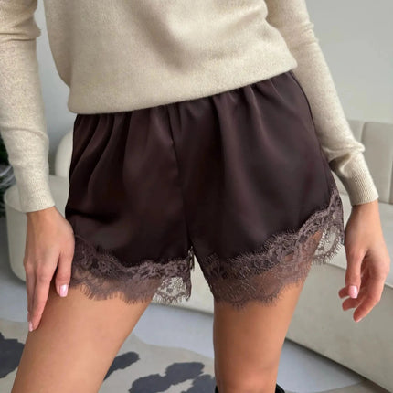 Isolde | Elegant Comfort Women's Lace Trim Shorts