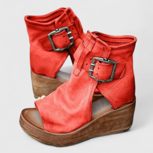 Jess | Orthopedic Buckle Wedge Sandals