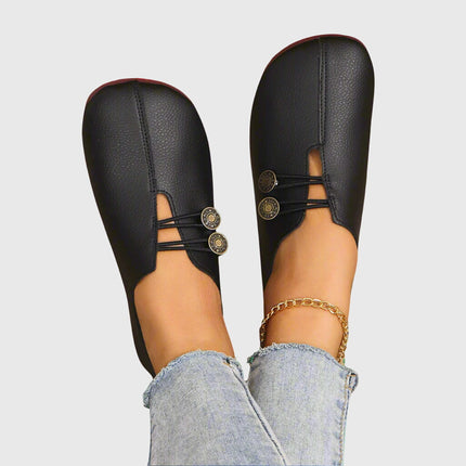 Josephine | Comfort Button Detail Slip-On Shoes