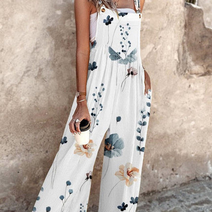 Juniper | Floral Wide-Leg Sleeveless Jumpsuit