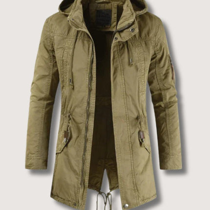 Kaelvric | Men's Overcoat Hooded Utility Multi-Pocket Casual