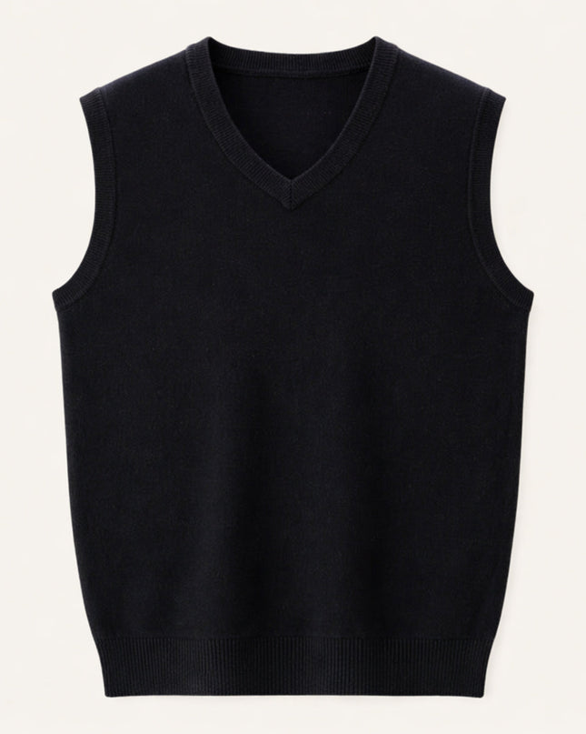 Leander | Men's V-Neck Knit Sweater Vest