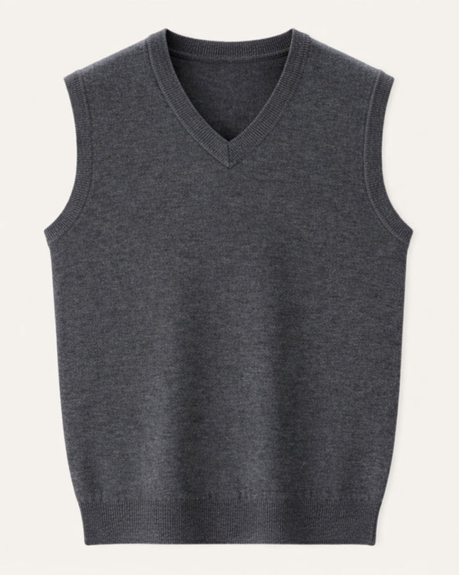 Leander | Men's V-Neck Knit Sweater Vest