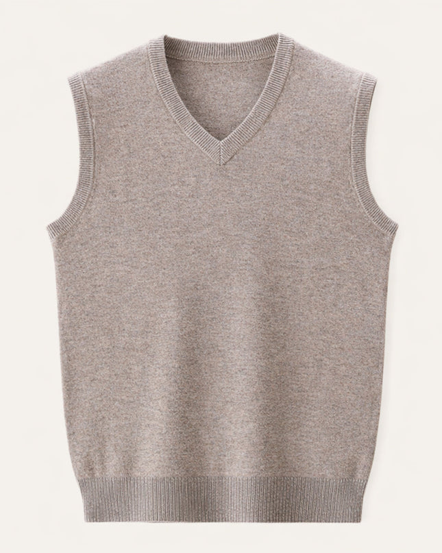 Leander | Men's V-Neck Knit Sweater Vest