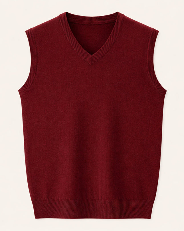 Leander | Men's V-Neck Knit Sweater Vest