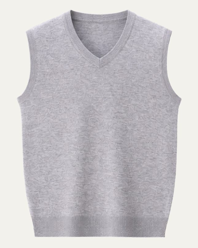 Leander | Men's V-Neck Knit Sweater Vest