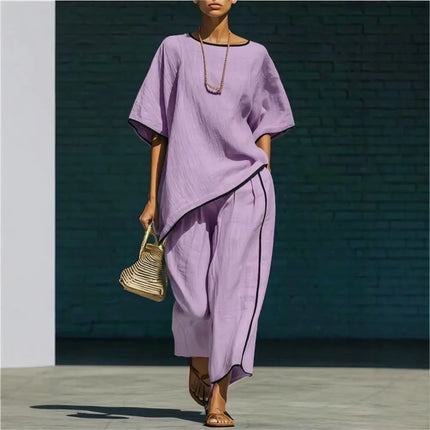 Linnea | Relaxed Tunic & Cropped Pant Set
