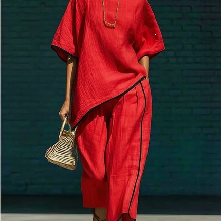 Linnea | Relaxed Tunic & Cropped Pant Set