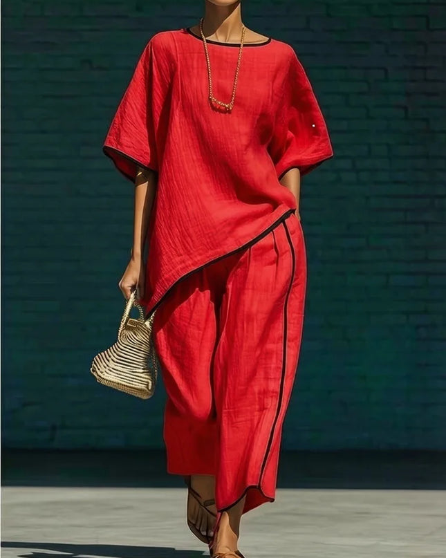 Linnea | Relaxed Tunic & Cropped Pant Set
