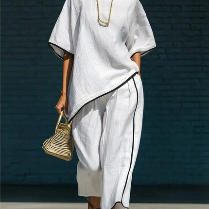 Linnea | Relaxed Tunic & Cropped Pant Set