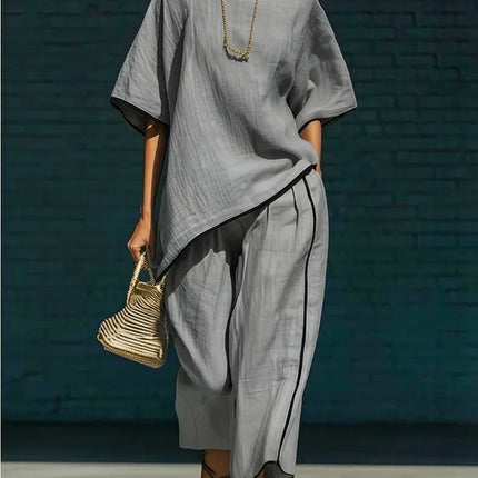Linnea | Relaxed Tunic & Cropped Pant Set