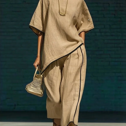Linnea | Relaxed Tunic & Cropped Pant Set
