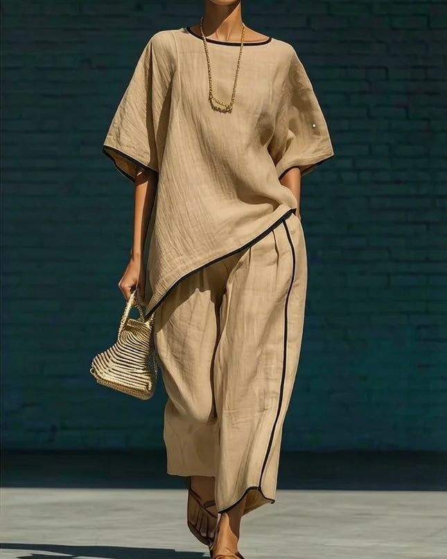 Linnea | Relaxed Tunic & Cropped Pant Set