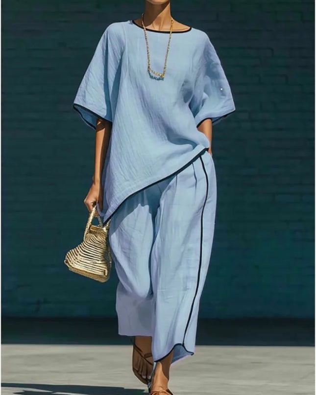 Linnea | Relaxed Tunic & Cropped Pant Set