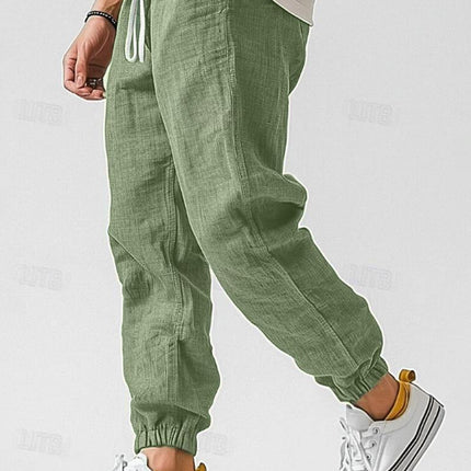 Lioren | Relaxed Comfort Men's Linen Jogger Pants