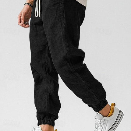 Lioren | Relaxed Comfort Men's Linen Jogger Pants