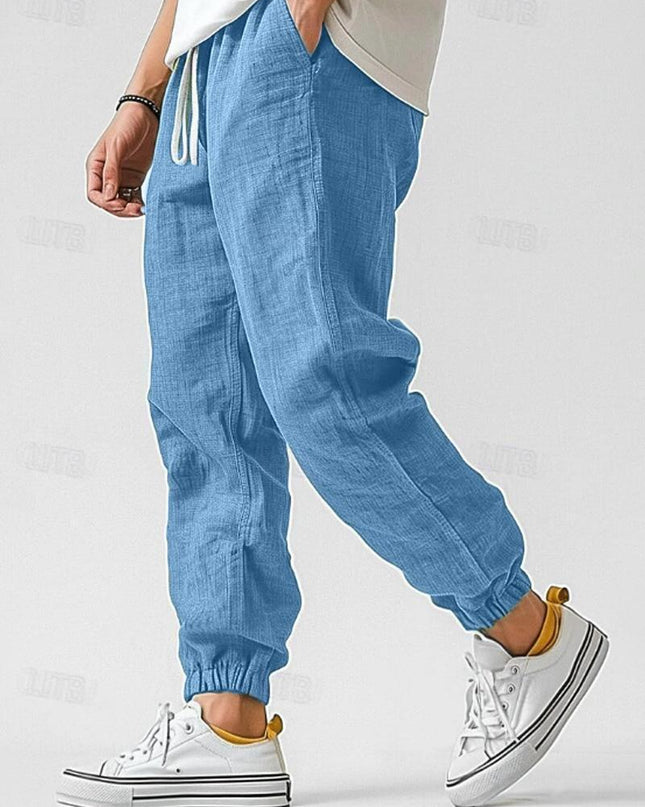 Lioren | Relaxed Comfort Men's Linen Jogger Pants