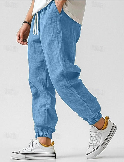 Lioren | Relaxed Comfort Men's Linen Jogger Pants