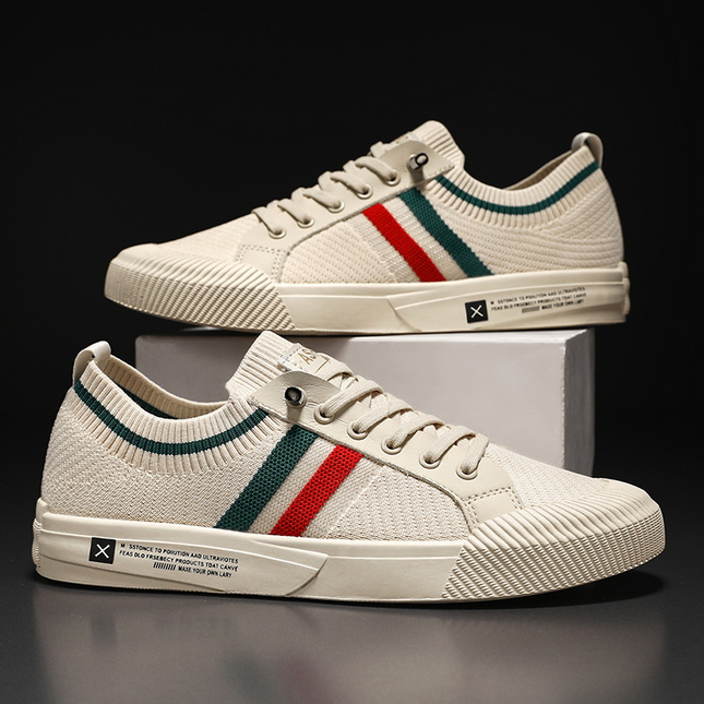 Lorenzo | Lace-Up Knit Casual Sneakers