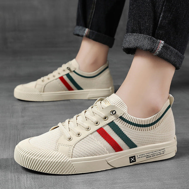 Lorenzo | Lace-Up Knit Casual Sneakers