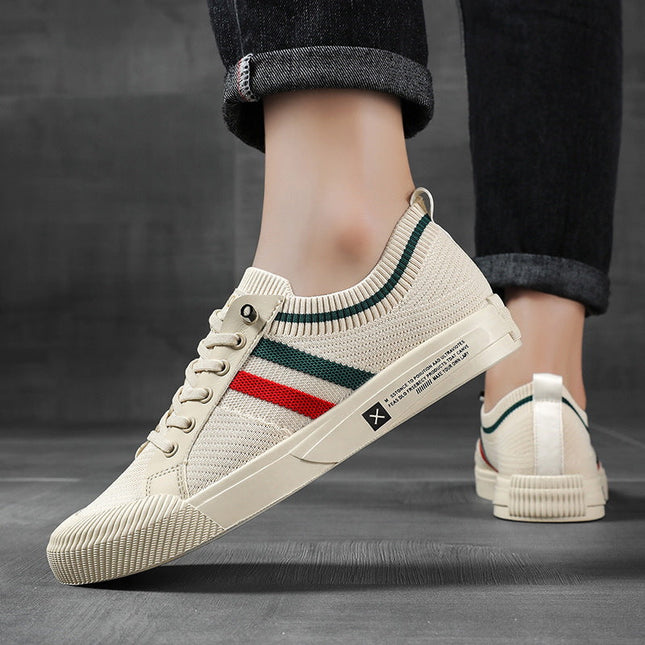 Lorenzo | Lace-Up Knit Casual Sneakers