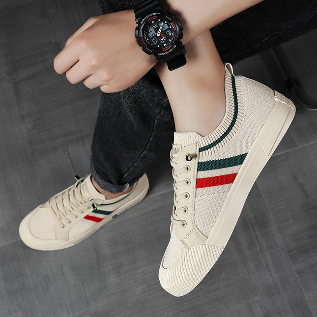 Lorenzo | Lace-Up Knit Casual Sneakers