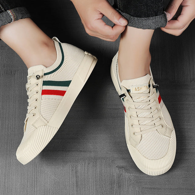 Lorenzo | Lace-Up Knit Casual Sneakers