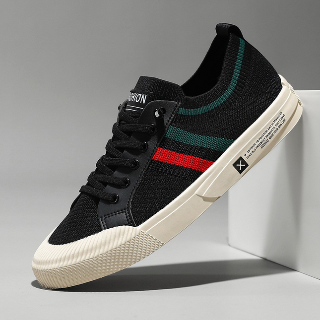 Lorenzo | Lace-Up Knit Casual Sneakers