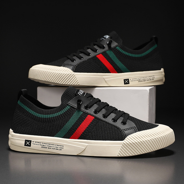 Lorenzo | Lace-Up Knit Casual Sneakers