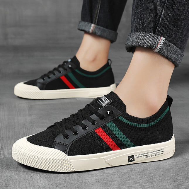 Lorenzo | Lace-Up Knit Casual Sneakers