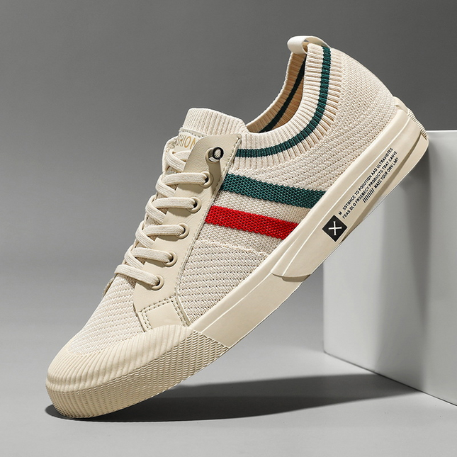 Lorenzo | Lace-Up Knit Casual Sneakers