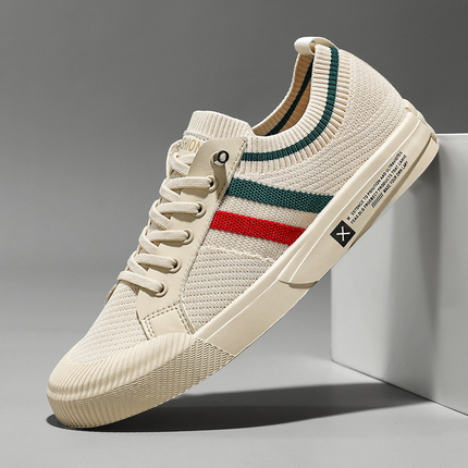 Lorenzo | Lace-Up Knit Casual Sneakers