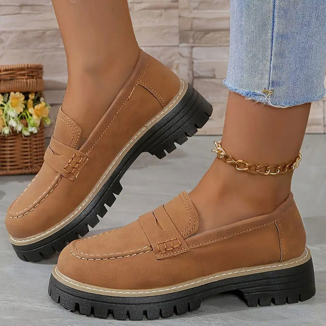 Lunarelle | All-Day Comfort Platform Loafers for Women