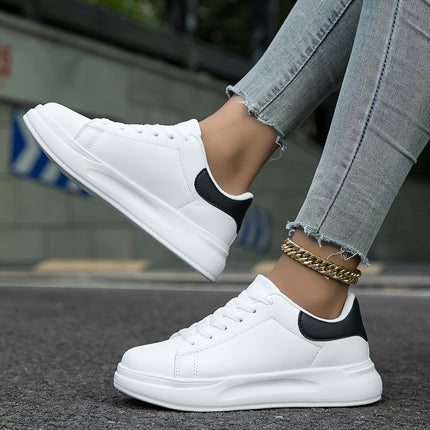 Lyravelle | Women's Platform Sneakers Lace-Up Casual