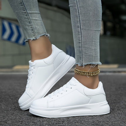 Lyravelle | Women's Platform Sneakers Lace-Up Casual
