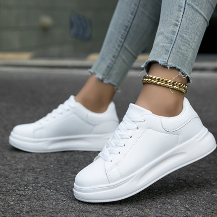 Lyravelle | Women's Platform Sneakers Lace-Up Casual
