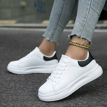 Lyravelle | Women's Platform Sneakers Lace-Up Casual