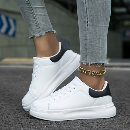 Lyravelle | Women's Platform Sneakers Lace-Up Casual