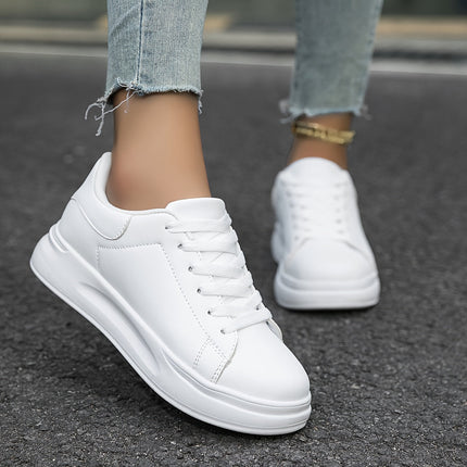 Lyravelle | Women's Platform Sneakers Lace-Up Casual