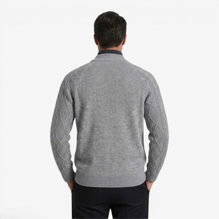 Lysander | Men's Cable Knit Button Cardigan