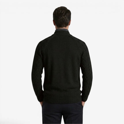 Lysander | Men's Cable Knit Button Cardigan