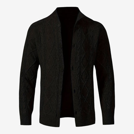Lysander | Men's Cable Knit Button Cardigan